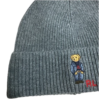 Polo Ralph Lauren Beanie  Polo Bear  Light blue - Image 1 of 4