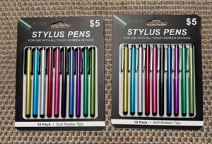 Multicolor Universal Stylus Pen for Tablet, Phone, Laptop/ 2 - 10 Packs - Picture 1 of 6