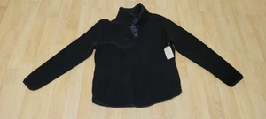 Neu mit Etikett St. John's Bay Sherpa Pullover schwarz MED warm Reißverschluss Taschen Sweatshirt NEU - Bild 1 von 6