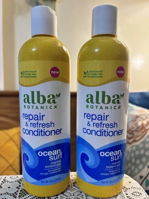 2x Alba Botanica - Ocean Surf - Juego de paquete de acondicionador de reparación y actualización - 12 oz Foto 1 de 3