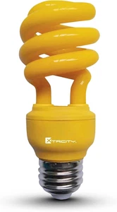 13-Watt CFL Light Bulbs Yellow T2 CFL Color Spiral Bug Light (60 Watt Incandesce - Picture 1 of 12