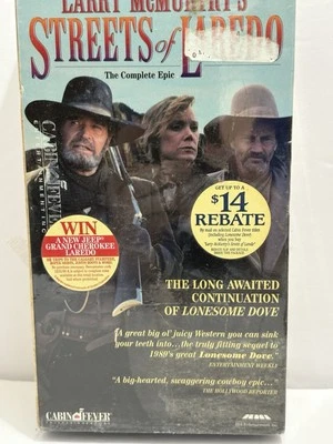 Streets of Laredo The Complete Epic 2-Tape Set VHS 1996 NEW - Image 1 of 4