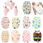 NewBorn Unisex Cosy Secure Baby Swaddle Blanket Wrap Sleeping Bag for Pram Crib 