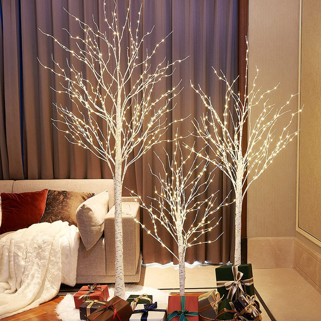 PreLit Christmas Twig Tree LED Indoor Outdoor Rustic Xmas, 40 OFF