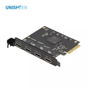 1080p60 4 Channels HDMI PCIe Splitter Video Capture Card for PC PS4 Xbox Gaming - Picture 1 of 4