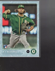 A4317- 2015 Topps Update Snow Camo #US261 R.J. Alvarez /99 - Oakland Athletics - Picture 1 of 2