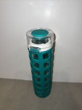 Ello 20oz Glass Bottle w/ One-Touch Flip Lid, Silicon Sleeve, BPA-Free