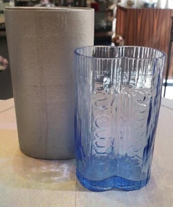 Venini Murano Glass Christmas 1967 Blue Vase - Picture 1 of 3