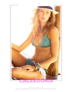CALZEDONIA magazine AD #9 RARE OOP foreign GISELE BUNDCHEN hot model SEXY PIN-UP - Picture 1 of 1