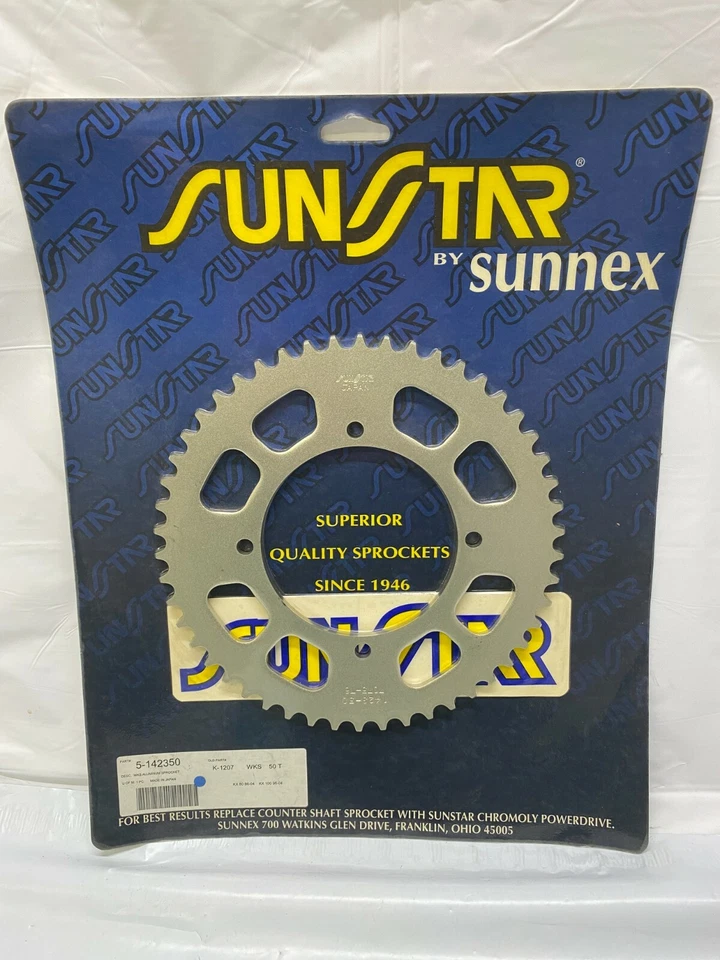 Sunstar Works Triplestar Aluminum Sprockets 5-142350 50-Teeth 420 Chain Size NEW - Image 1 of 3