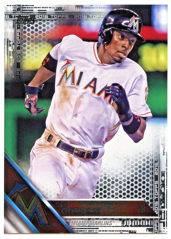 2016 Topps Dee Gordon Black #147 -/65 - Miami Marlins - Image 1 of 1