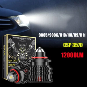 2PCS Car Laser Projector Light Bulb Headlight H8 H9 H11 9005 9006 LED Fog Light - Picture 1 of 23