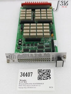 34407 APPLIED MATERIALS PCB ASSY, CONFIGURABLE INTERLOCK 0100-20458 - Picture 1 of 9