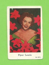 1955-58 Dutch Gum Card Nr #870 Piper Laurie