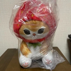Mofusand Frucht Nyan Erdbeere Katze Same Nyan GROSS Plüsch Puppe Stofftier 30 cm - Bild 1 von 2