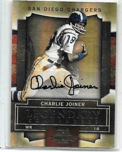 CHARLIE JOINER 2009 PANINI PLAYOFF LEGENDARIO CONTENDIENTES CERTIFICADO AUTÓGRAFO HOF - Imagen 1 de 1
