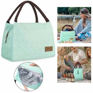 Lunch Bag Women Insulated Thermal Tote Office Picnic Large Capacity Reusable - Picture 1 of 1