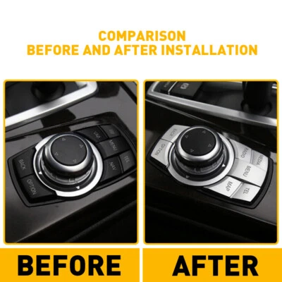 Multi-Media 7 Button Decor Cover For BMW 1/2/3/5/6/7/X1/X3/X5/X6 Series IDRIVE A - Image 1 of 4