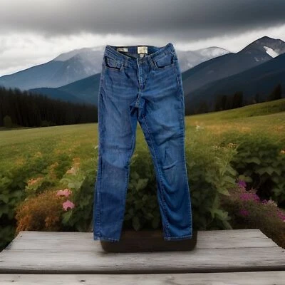 Женские джинсы с универсальной нитью 0 размер 25 x 27 средняя стирка узкие эластичные - Изображение 1 из 4