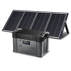 ALLPOWERS 2000W 1500Wh Portable Generator with 200W Foldable Solar Panel Camping