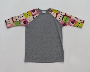 LuLaRoe Sloan Girls T-Shirt 3/4 Sleeve Gray Disney Toy Story Crew Neck Size 8 - Picture 1 of 22