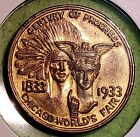 CHICAGO. ILLINOIS.  1933 WORLD'S FAIR. INDIAN/ ROOSEVELT. SO CALLED DOLLAR. 