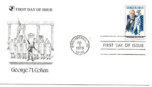 US Scott #1756, First Day Cover 7/3/78 Providence Single Cohan - Picture 1 of 1
