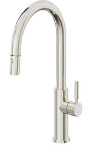 California Faucets K51-100-ST-PN CorsanoPull Down Kitchen Faucet POLISHED NICKEL - Picture 1 of 4