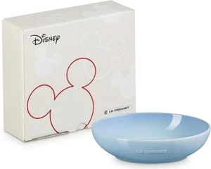 Le Creuset Disney Mickey Mouse Collection Oval Dish 19cm Coastal Blue Japan NEW - Picture 1 of 6
