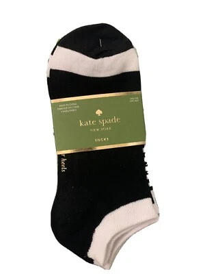 Женские носки Kate Spade New York 3 пары с различными узорами незаметные размер 4-10 - Изображение 1 из 4