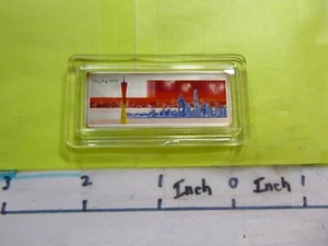 SHANGHAI CHINA ENAMEL 2000 MILLENIUM 10 GRAM VERY RARE 999 SILVER BAR - Picture 1 of 2