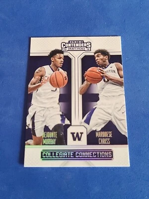 2016 Dejounte Murray - Marquese Chriss Contenders #2 Collegiate Connections  - Image 1 of 2