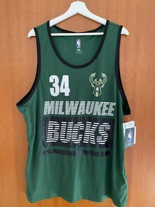 Giannis Antetokounmpo Tank-Top Jersey Shirt NBA Milwaukee Bucks #34 Men Size XL - Picture 1 of 7