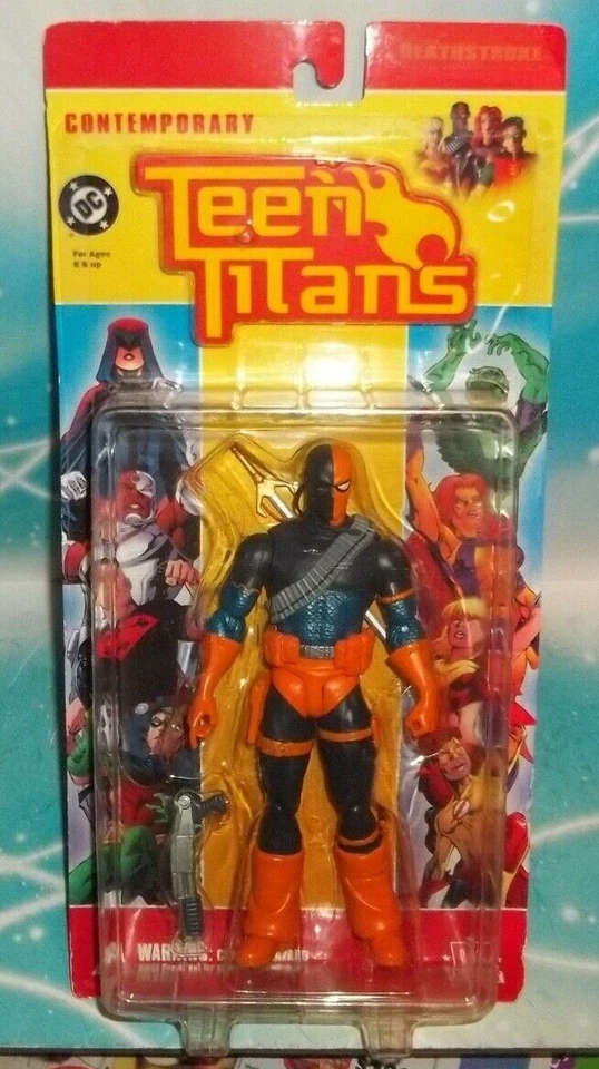 dc direct  COLLECTIBLES CONTEMPORARY TEEN TITANS SERIES  DEATHSTROKE FIGURE - Image 1 of 1