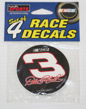 Set Of 4 - Dale Earnhardt #3 2001 NASCAR Racing Wincraft 3" Round Decal Stickers