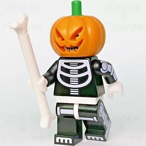 LEGO® Mr. Cabeza de Calabaza Esqueleto Jack-O-Linterna Construcción-Minifigura (BAM) 2022 Nuevo - Imagen 1 de 3