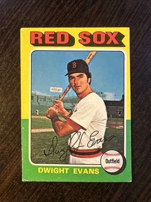 1975 TOPPS MINI #255 DWIGHT EVANS BOSTON RED SOX VG-EX *Hot Corner Vintage* - Image 1 of 2