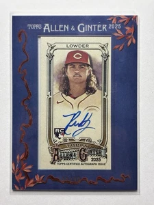 2025 Allen & Ginter RHETT LOWDER RC Rookie Framed Mini Auto Blue /99 #MA-RL - Picture 1 of 2
