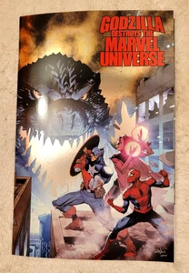 GODZILLA DESTRUYE EL UNIVERSO MARVEL #1 - CUBIERTA VARIANTE LEINIL FRANCIS YU 2025 - Imagen 1 de 2