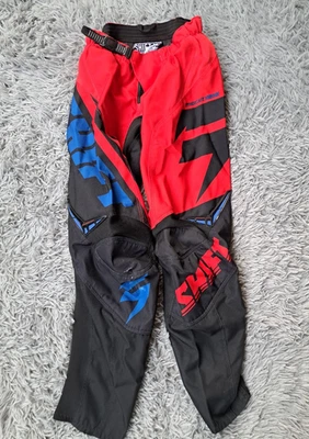 Pantalón Shift Assault MX Juvenil Talla 28 ATV Race Pantalones de Montar Rojo Negro Azul Foto 1 de 4