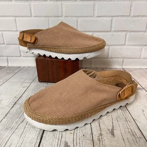 Women’s Reef Sage Cushion Hi Sandals Slides Mules Clogs / Tan Adjustable Size 10 - Picture 1 of 9