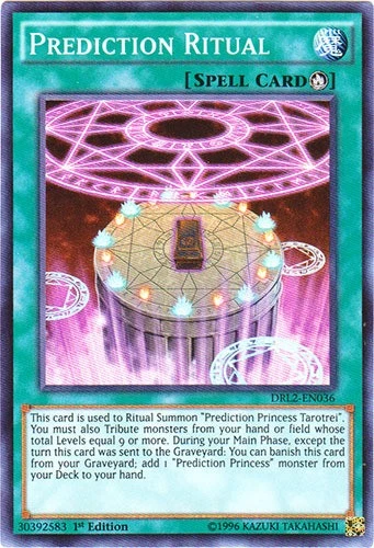 Prediction Ritual - DRL2-EN036 - Super Rare - 1st Edition Lightly Played Dragons - Image 1 of 1