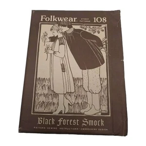 Folkwear # 108 "Black Forest Smock" Pattern SZ 36"-54" Men and Women - Picture 1 of 6