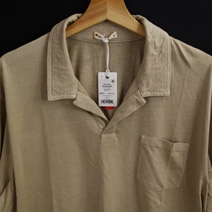 Marine Layer Polo Shirt Size XL Mens Short Sleeve Beige - Picture 1 of 10