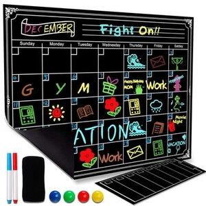 Magnetic Dry Erase Refrigerator 2025 New Version Calendar Reusable Monthly Ch... - Picture 1 of 6