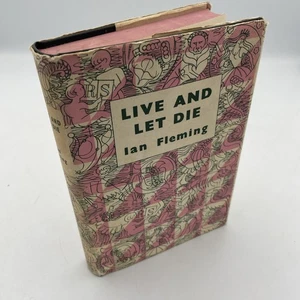 LIVE AND LET DIE 1956 Dust Jacket Ian Fleming James Bond 007 Jonathan Cape - Picture 1 of 15