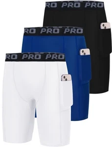 Youth Boys Compression Shorts Performance Athletic Base Layers Underwear Runn... - Picture 1 of 7