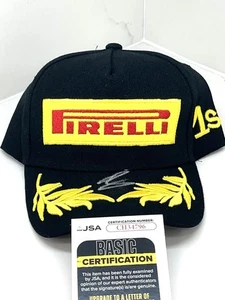 Cappello Pirelli Oliver Bearman firmato a mano Ferrari Formula 1 F1 pilota JSA Cert - Foto 1 di 2