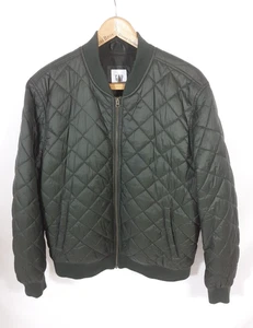 Gap Mens Green Quilted Bomber Jacket Large - Picture 1 of 8