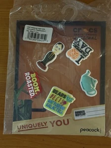 Crocs Jibbitz The Office Shoe Charms (NEW) Dunder Mifflin Dwight Pretzel Day - Picture 1 of 1